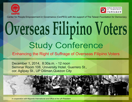 Overseas Filipino Voters Study Conference